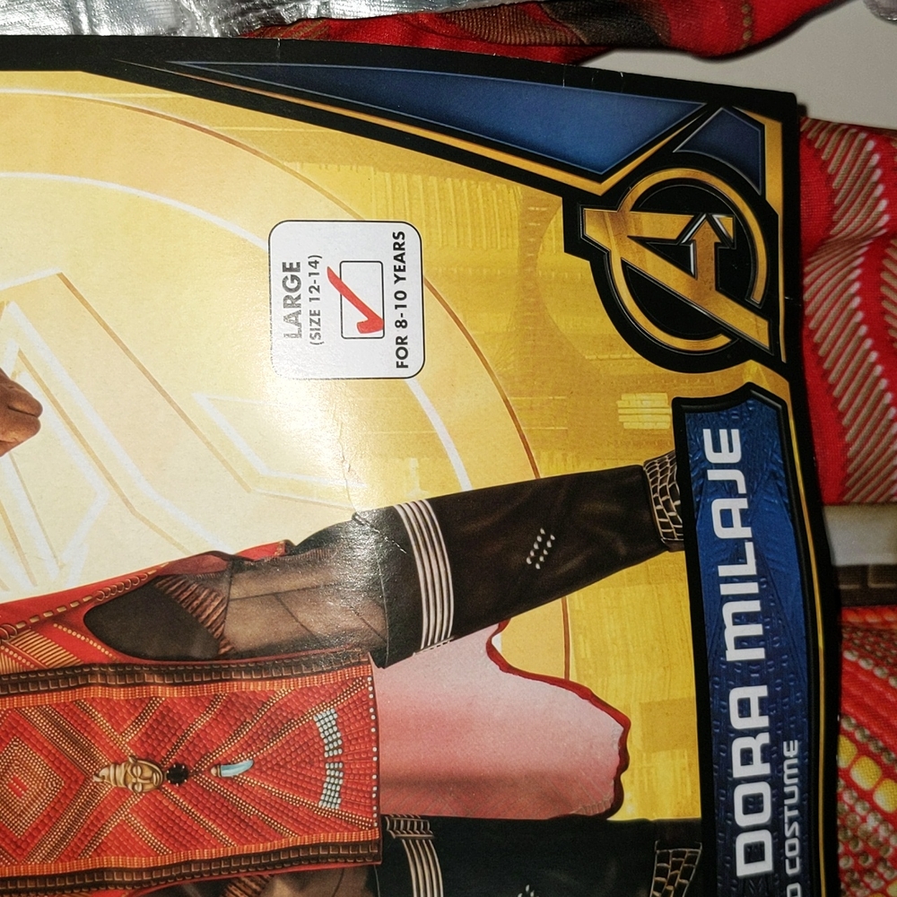 Marvel Black Panther Child L Wakanda's Dora Milaje Costume New - Picture 3 of 9